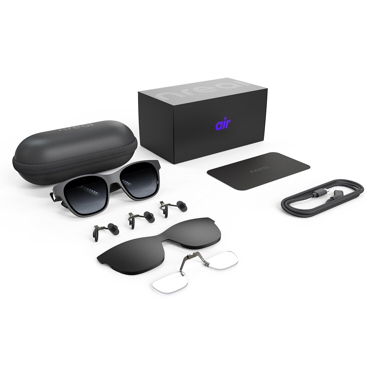 Nreal Air Glasses Black AR VR Glasses Smart Glasses 2022 NEW Nreal Air Glasses Black AR VR Glasses Smart Glasses 2022 NEW