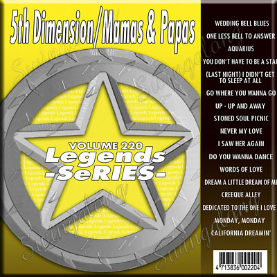 MAMAS & PAPAS 5th DIMENSION/ KARAOKE CD+G LEGEND SERIES Vol-220 NEW In PLASTIC
