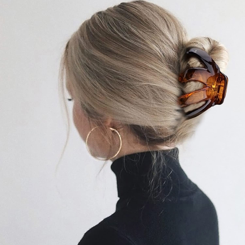 4PCS Extra Large Strong Hold Hair Clips for Thick and All Hair Types - 3.15" Jum