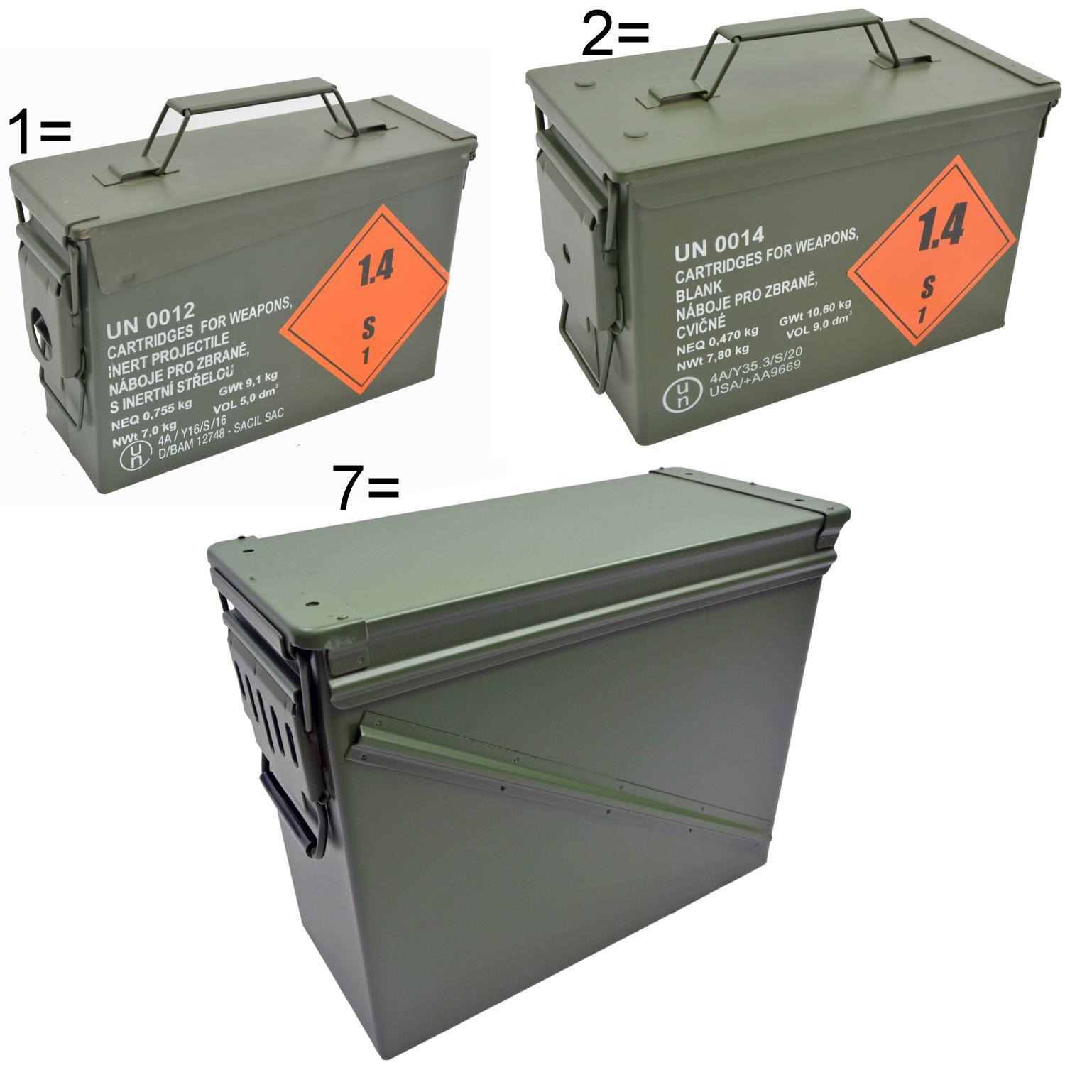 original, US Munitionskiste,  (M548), US Ammo Box, Metallkiste Nato Lagerbestand