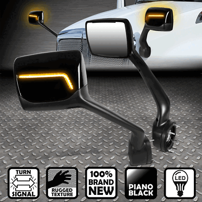 [ПОСЛЕДОВАТЕЛЬНЫЙ L-ОБРАЗНЫЙ СВЕТОДИОДНЫЙ СИГНАЛ] ДЛЯ БОКОВЫХ ЗЕРКАЛ КАПОТА 11-21 KENWORTH T680 PETERBILT 579