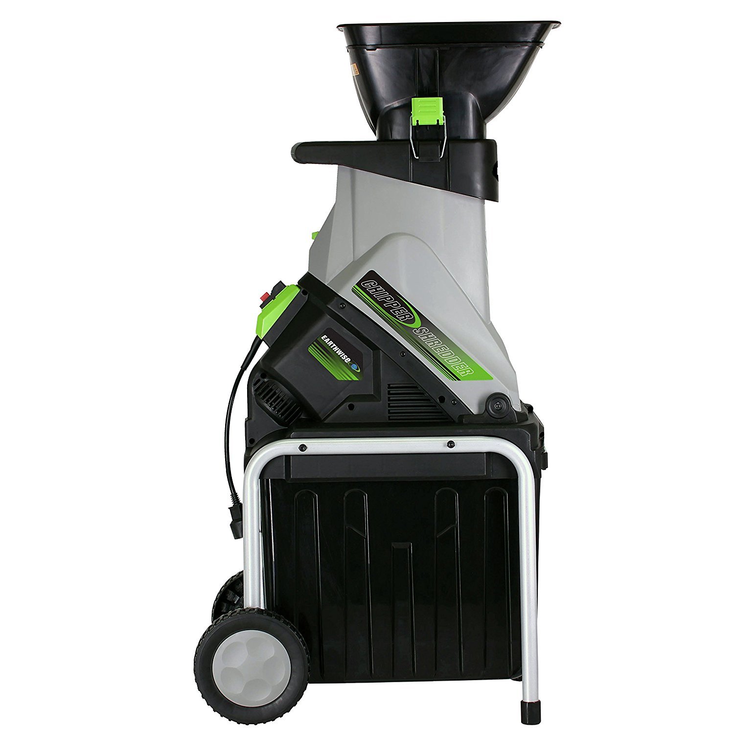 Electric Wood Chippers Shredders Mulchers 15-Amp Collection Bin