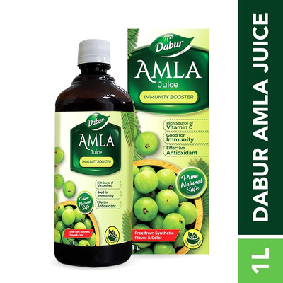 Dabur Amla Juice Ayurvedic Effective Antioxidants For Immunity Boosting 1000 L