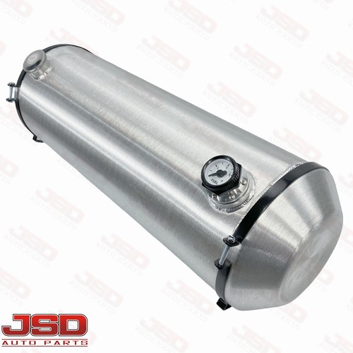 Universal 12''x38'' 18.3 Gallon 1/4 NPT Spun Aluminum Gas Tank Fuel Tank W/Gauge