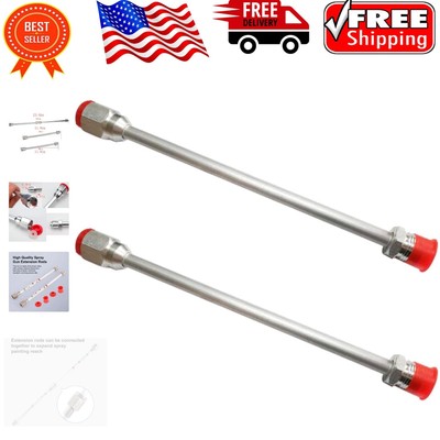 Durable Aluminum Alloy Extension Rods for Efficient Paint Spraying - 11.8''