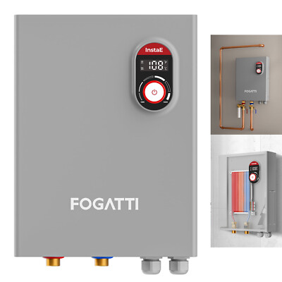 FOGATTI 15KW Instant Hot Tankless Water Heater Shower Electric Boiler Indoor NEW