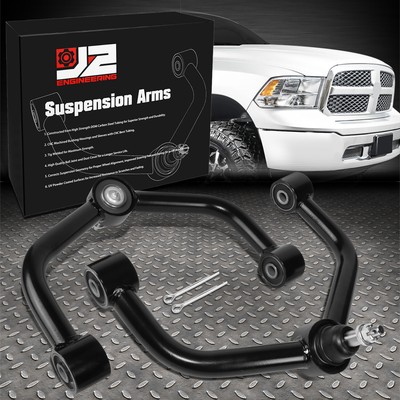 J2 ДЛЯ 09-22 DODGE RAM 1500 CLASSIC КОМПЛЕКТ ПЕРЕДНИХ ВЕРХНИХ РЫЧАГОВ УПРАВЛЕНИЯ С 2-4 ПОДЪЕМНИКАМИ, ЧЕРНЫЙ