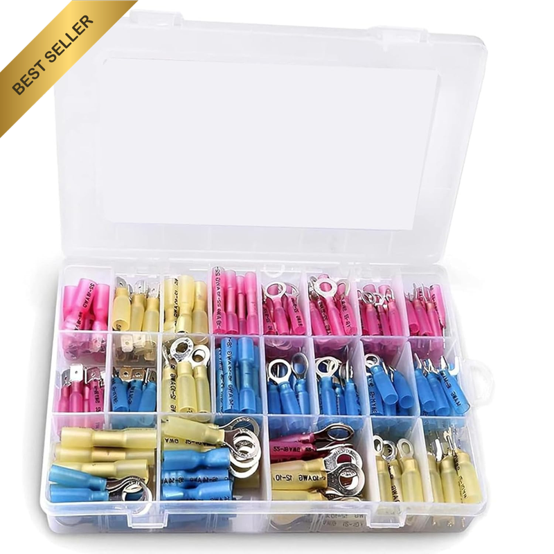 Heat Shrink Wire Connectors Electrical Terminals Kit 1 Pack 270Pcs Waterproof,Au