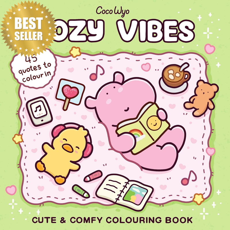 Cozy Vibes: a Cozy and Comfy Colouring Book
