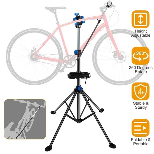 Pro Mechanic Bicycle Bike Repair Workshop Stand Rack 78inch Height Adjustable US