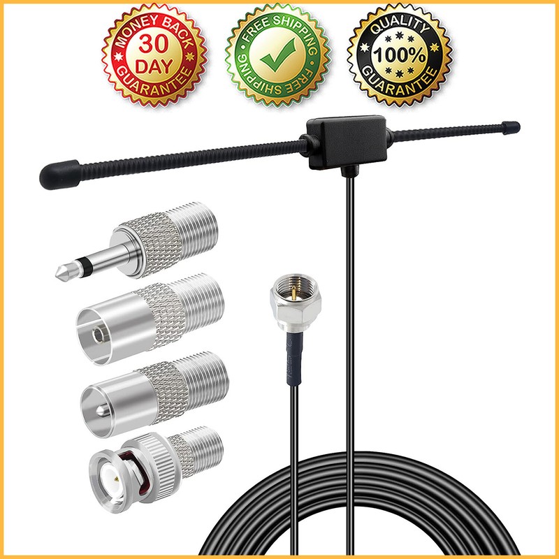Receivers 75 Ohm | Indoor Fm Radio Antenna With 4 Adapters Home Stereo