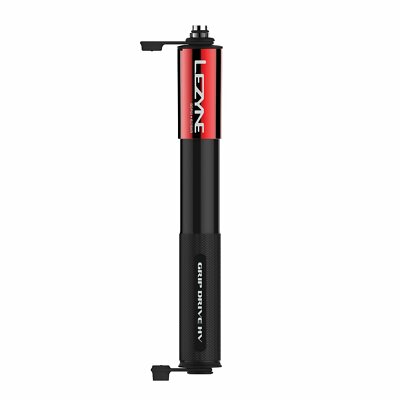 Lezyne Grip Drive HV High Volume Bicycle Hand Pump Medium Red