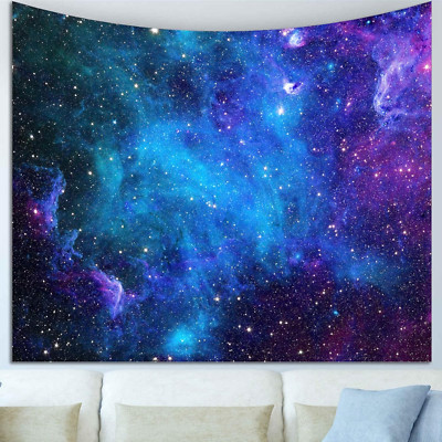 Galaxy Tapestry for Bedroom Aesthetic Space Blue Night Starry Sky Stars Universe