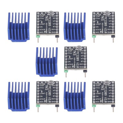Stepper Motor Driver Kit,5 Sets Motor Driver Module TMC2209 UART Stepper Motor D