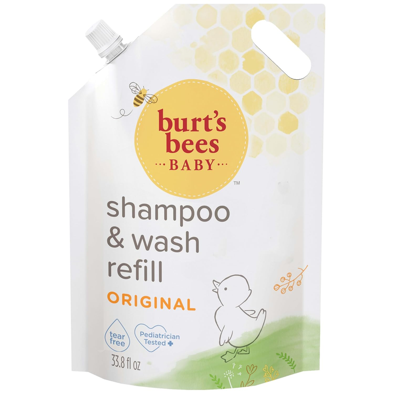 Baby Shampoo and Baby Wash Refill, Original, Plant-Based Formu...