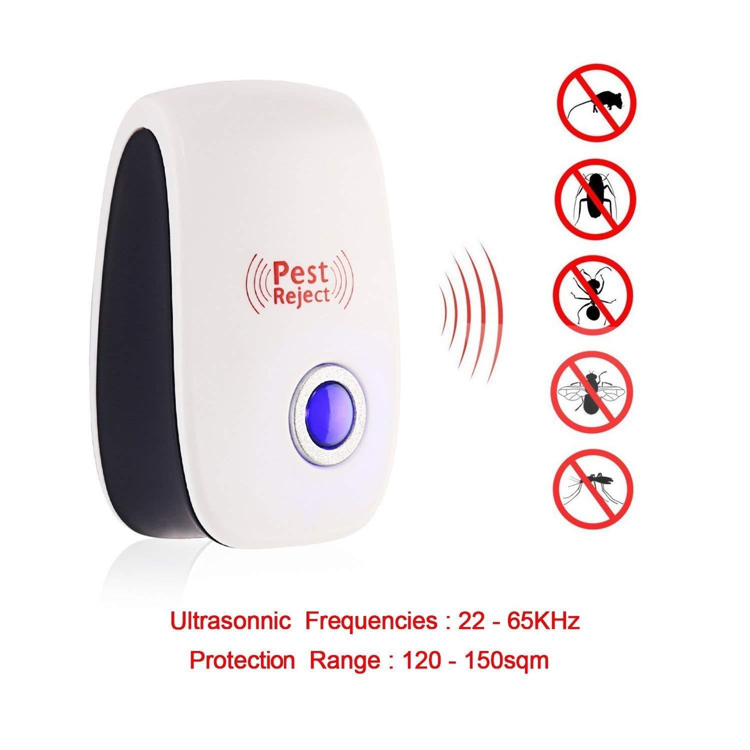 6 Repelente de plagas ultrasónico mantente libre de insectos y ratones