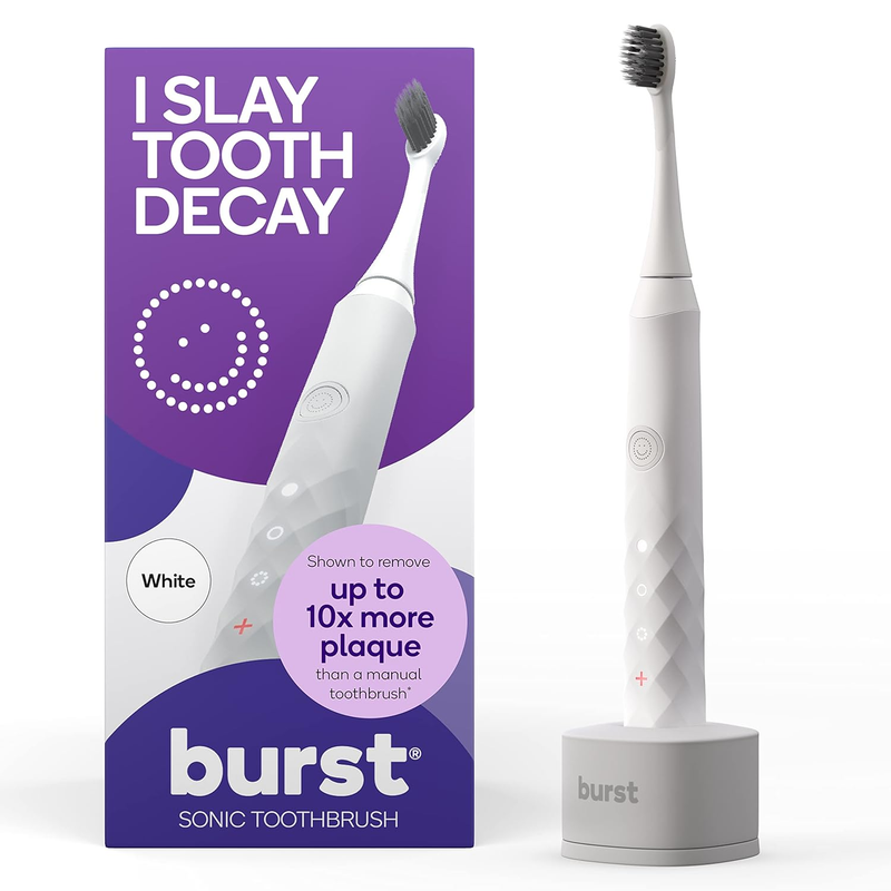 Original Sonic Electric Toothbrush for Adults (White) | Soft Bristles | Deep Clean Stain & Plaque Removal | 3 Modes: Teeth Whitening, Sensitive & Massage