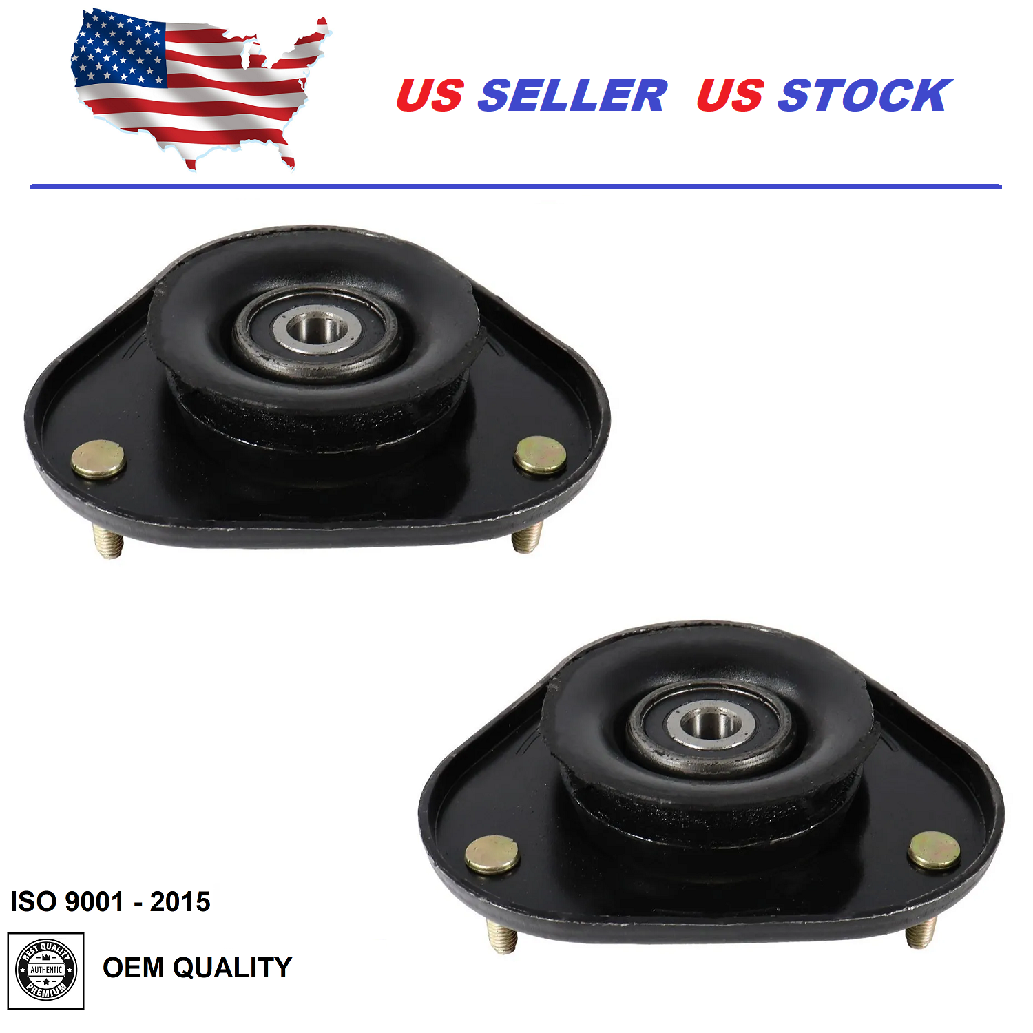 Front Upper Strut Mount Kit Compatible With 2003-2008 Pontiac Vibe 2000-2005 Toyota Celica 2003-2013 Corolla Matrix MR2 Spyder 2004-2009