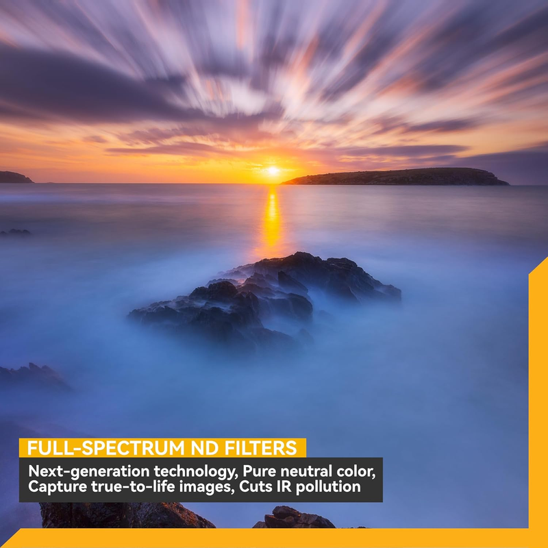 JetMag Pro 82mm Magnetic Landscape ND Filter Kit - FS ND8, ND64, ND1000, True Co