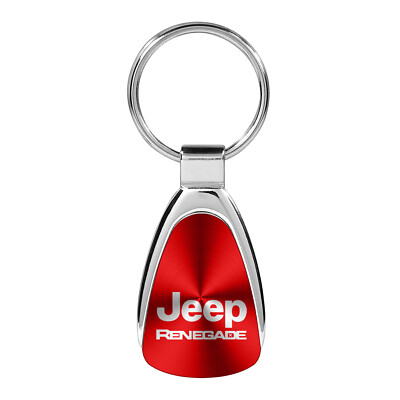 Jeep Renegade Red Tear Drop Key Chain