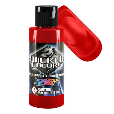 Createx Wicked Colors Crimson Airbrush Paint Color 2oz W015 - 2Z