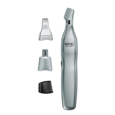 Wahl Ear Nose Trimmer Brow 3 In 1 Personal Hair Wet Dry Shaver Groomer Silver