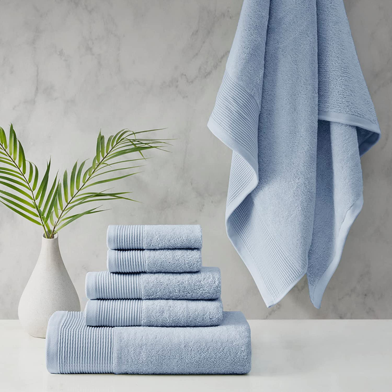 Beautyrest Nuage Cotton Tencel Blend, Silver Infused Bath Towel Set, 600Gsm, Hig