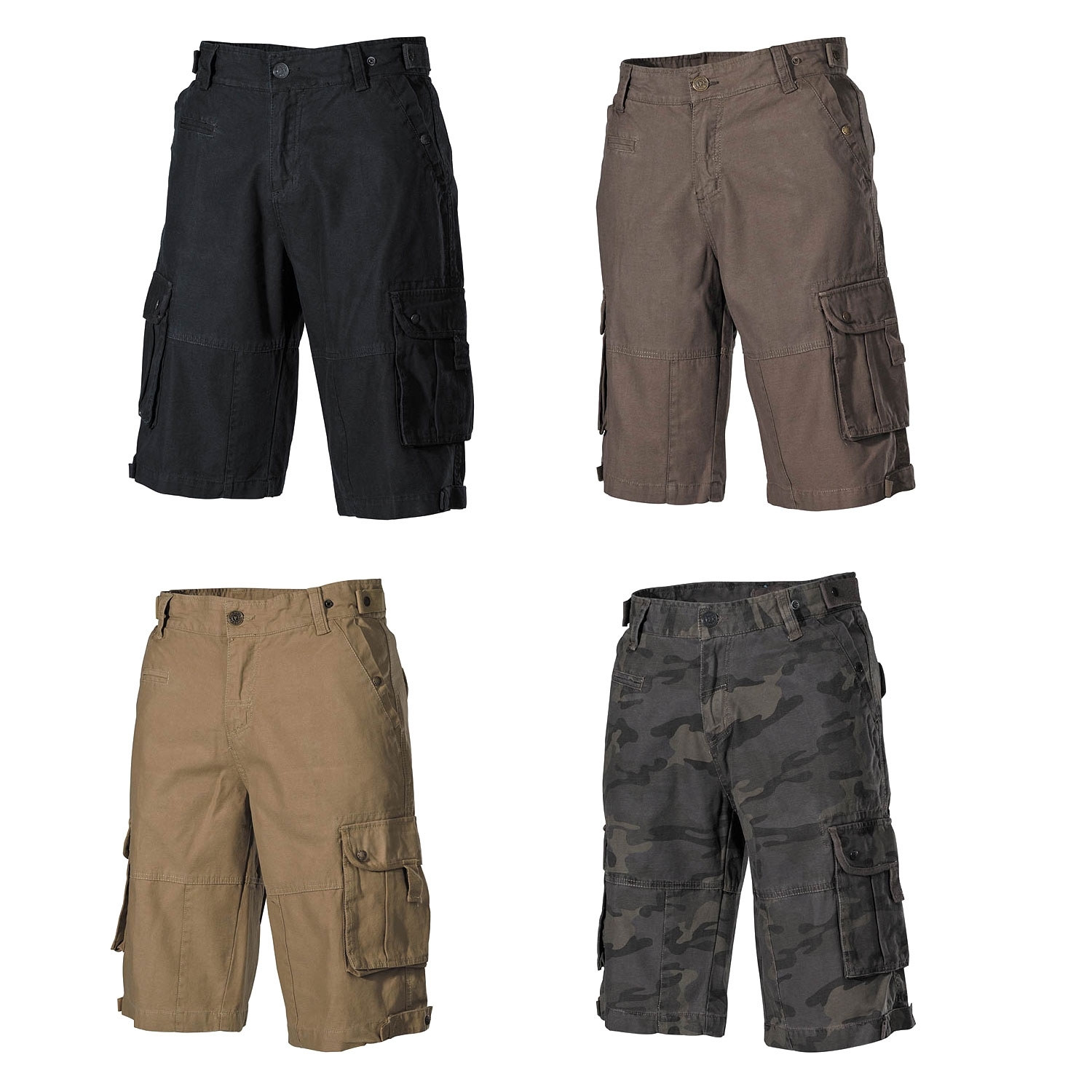 US Army BW Bermuda Shorts Spirit Cargo Pant Casual Pantaloni Corti CAMO