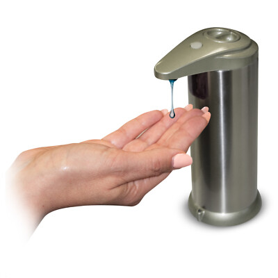 Automatic Soap Dispenser Stainless Visible Touchless Handsfree IR Sensor 