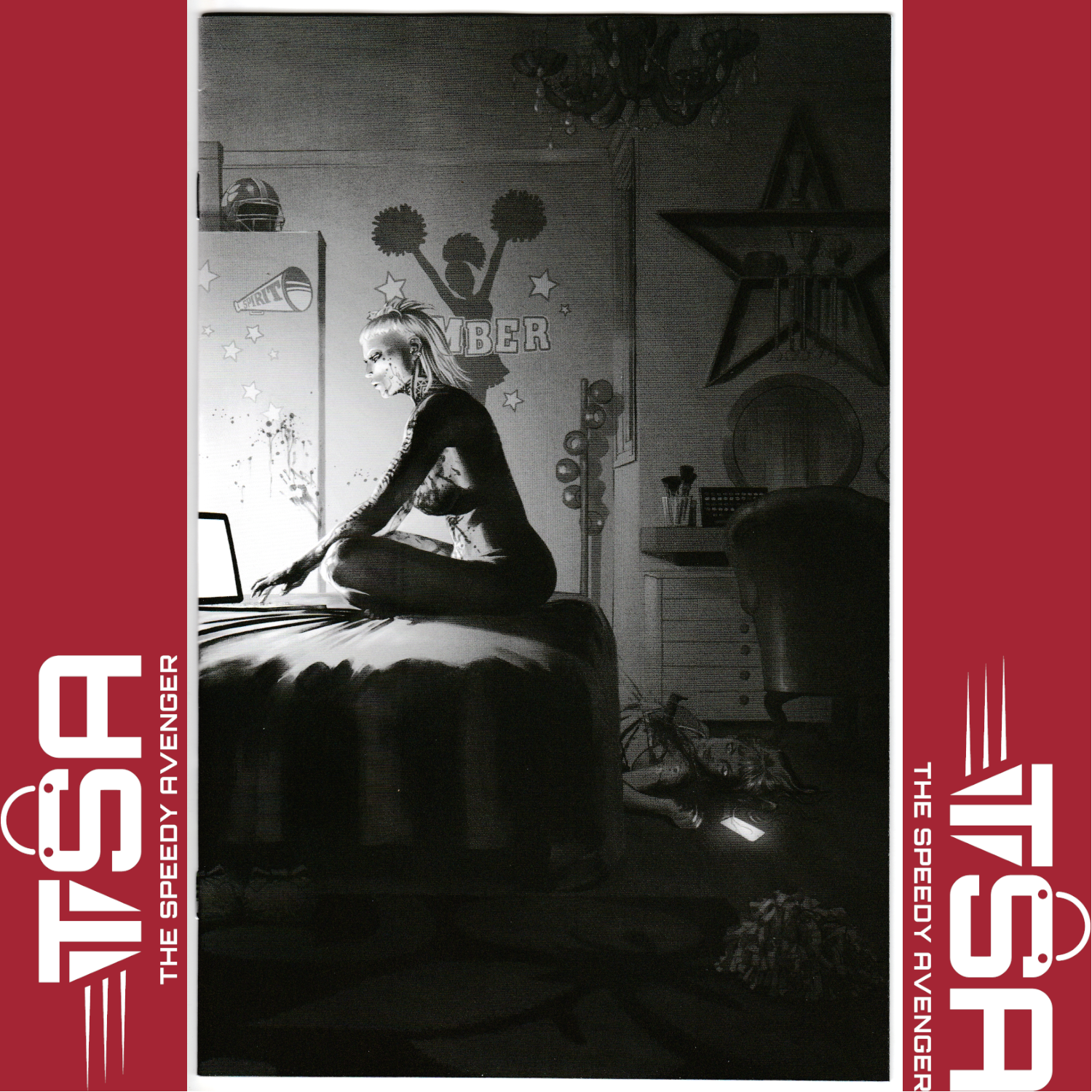 W0RLDTR33 #1 Fernando Blanco 3rd Printing Black & White Virgin Variant Cover