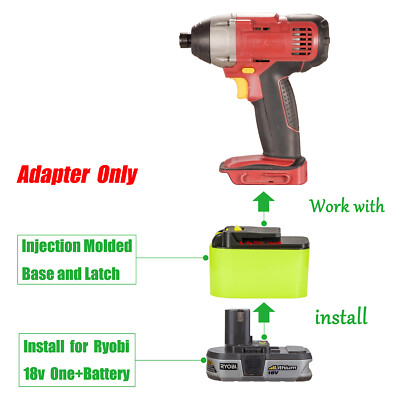 1x Adapter Suitable for CHICAGO ELECTRIC 18v Tools To Ryobi 18v Li-lon Batteries