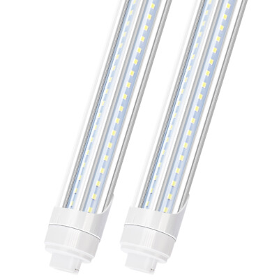 HO R17d LED Tube Light 8FT 90W V Shaped Rotatable HO Base 8' LED Bulbs Shop Lamp