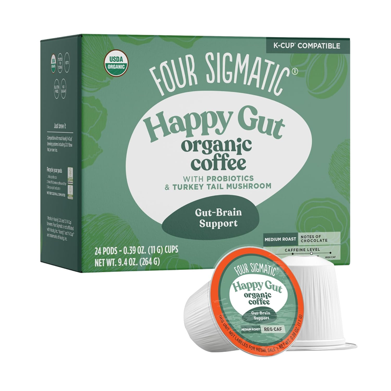 Mushroom Coffee K-Cups with Probiotic | Organic and Fair Tra