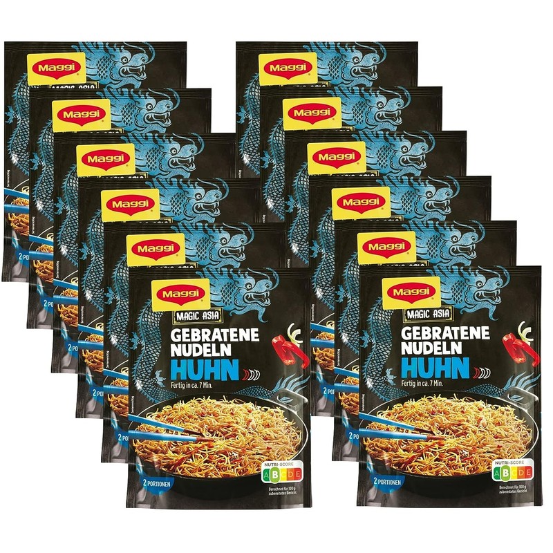 Maggi Magic Asia Gebratene Nudeln Huhn (12 X 121g)