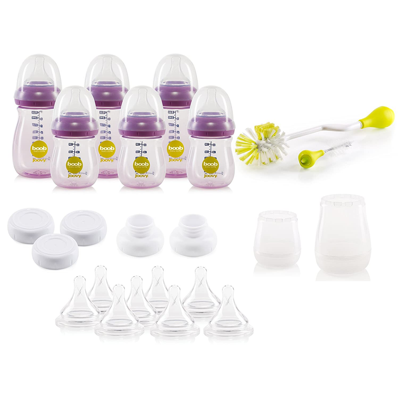 Boob PP Baby Bottle Gift Set, Purpleness , 23 Piece Set