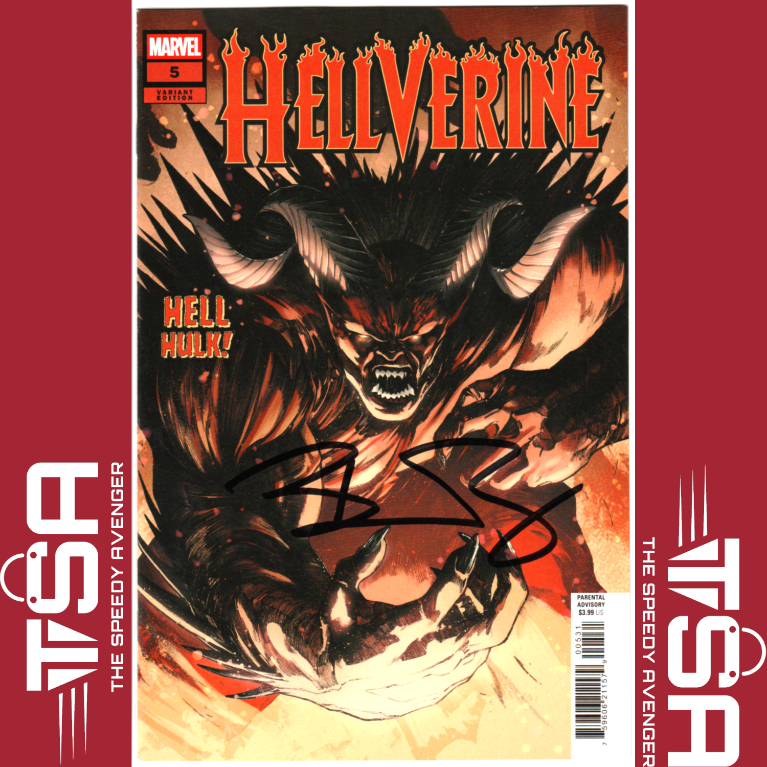 HELLVERINE #5 (Vol 2) SIGNED BENJAMIN PERCY Alessandro Cappuccio Spoiler Variant