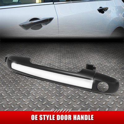 Для 06-10 Sonata Черная/хромированная ручка передней левой двери водителя с замочной скважиной
