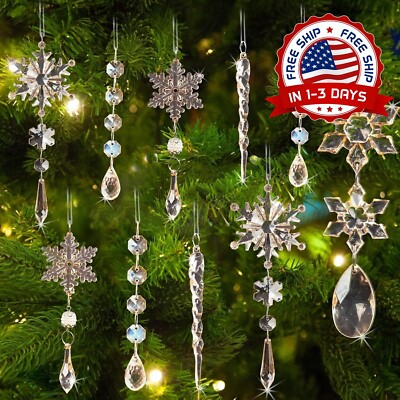 18 Piezas De Adornos Para Árboles De Navidad, Decoraciones Para Fiestas NEW US.