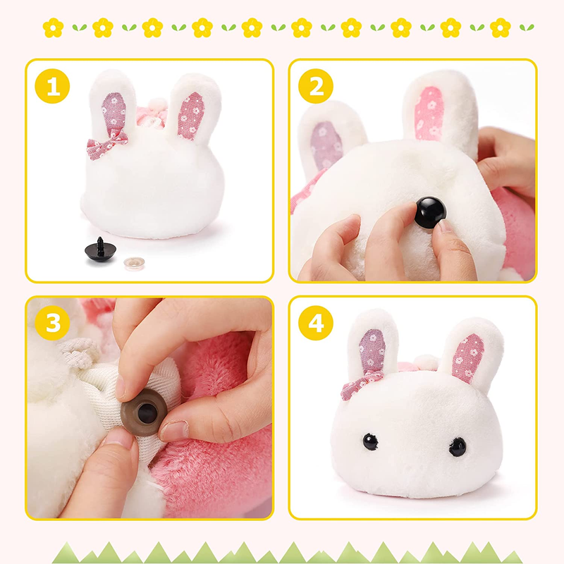 80pcs Large Safety Eyes for Amigurumi Eye for Stuffed Animals Craft Crochet Doll