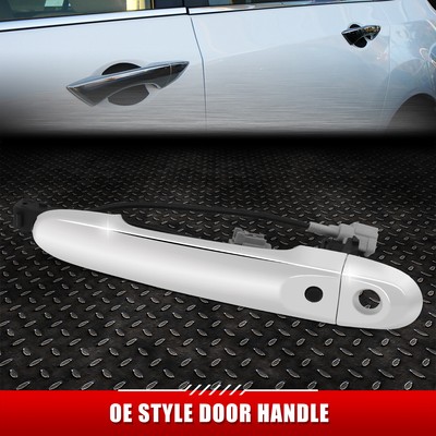 Для 09-19 Cube Juke Versa Передняя левая наружная дверная ручка с замочной скважиной и функцией Smart Entry