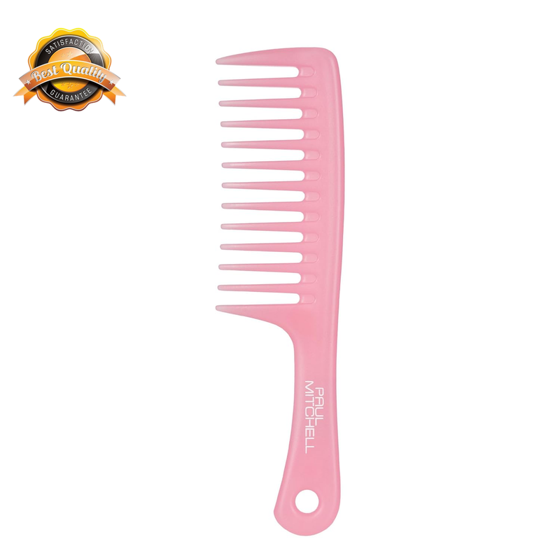Wide Tooth Detangler Comb for Wet or Dry Hair Styling Tool Black 70
