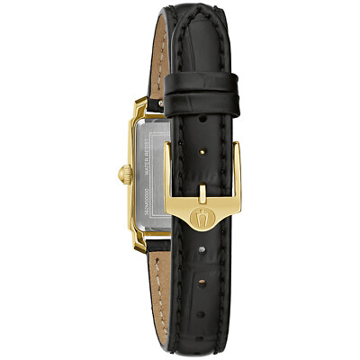 Pre-owned Bulova Women's Watch Sutton With Leather Strap 97p166