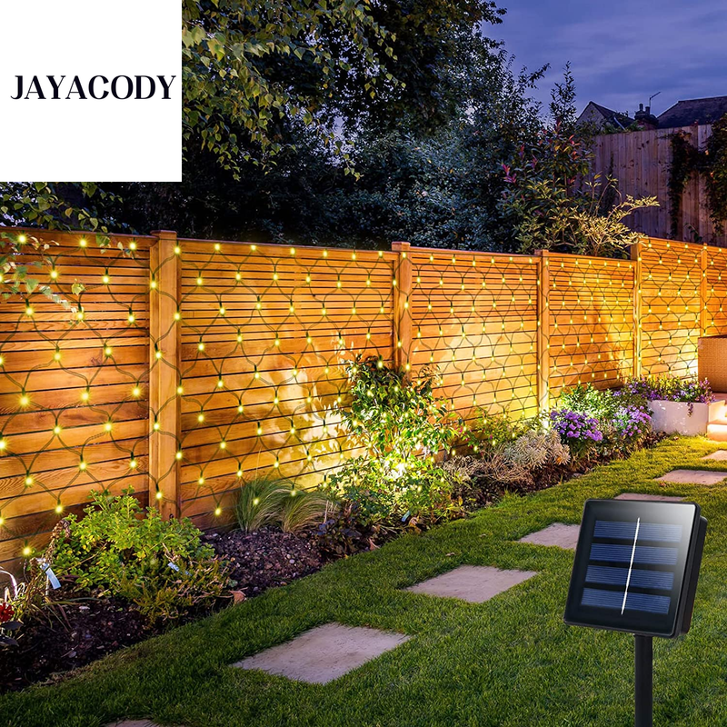Solar Powered Net Lights Outdoor 5Ft X 5Ft, 100 LED Fairy Auto On/Off 8 Modes St