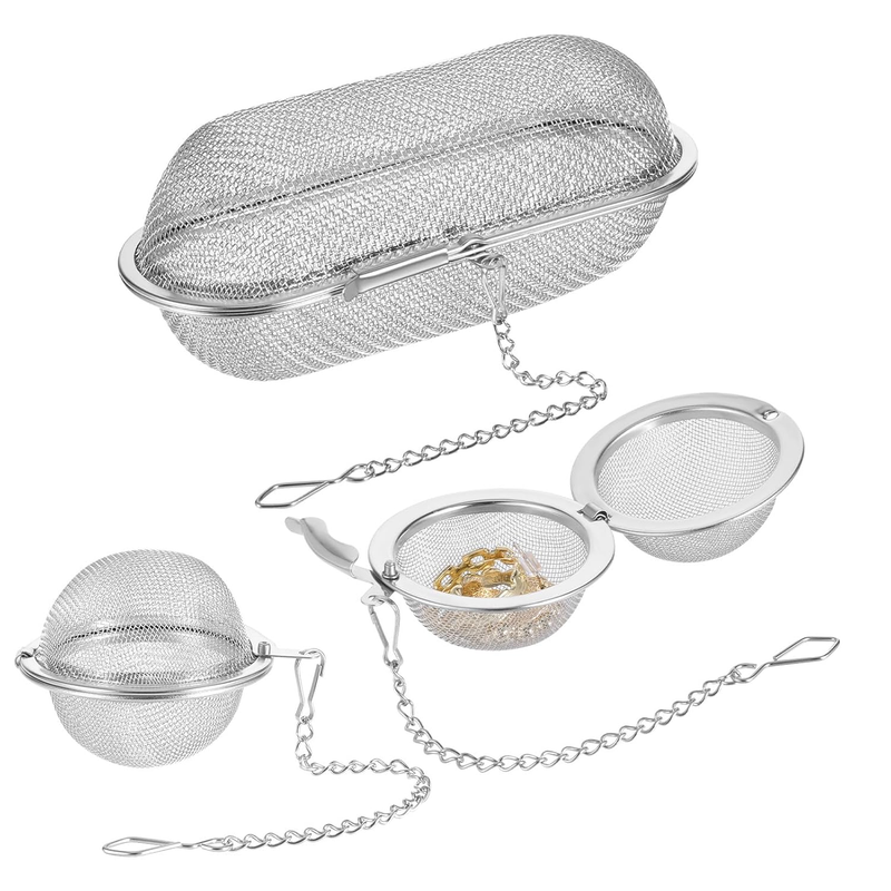 3 Pack Ultrasonic Cleaner Basket, Small Parts Jewelry Cleaning Basket Stainless