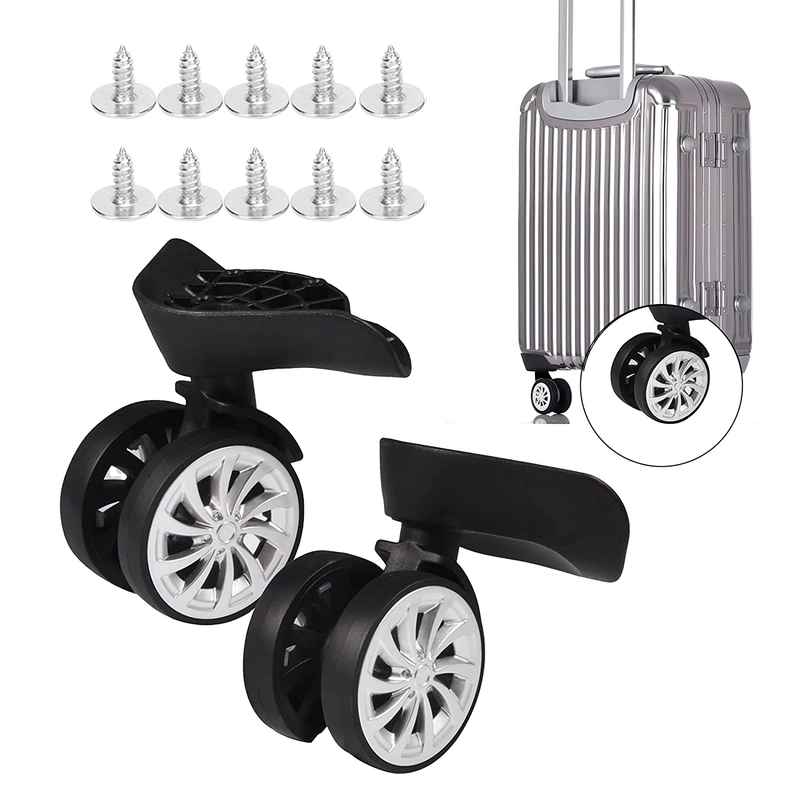 Luggage Wheels Replacement, Travel Suitcase Wheel, 360 Silent Wheel Repair Set,