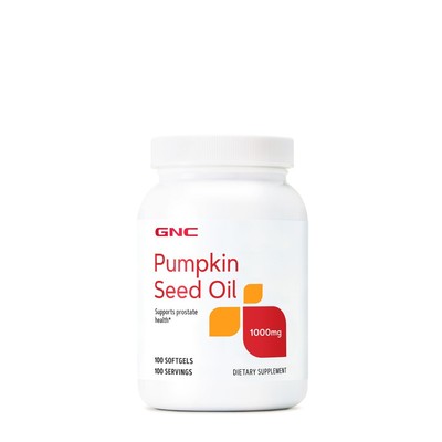 GNC Pumpkin Seed Oil 1000 MG 100 Softgels(EXP:01/2026)