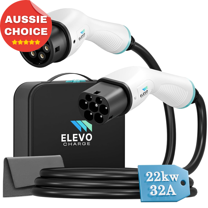 22kW 32A Type 2 EV Charging Cable 5M 480V 3 Phase IP65 RCM Certified Compatible