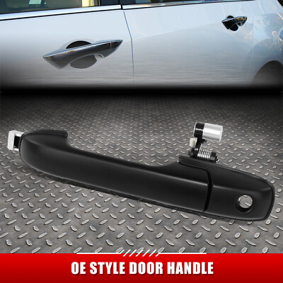 Для 06-08 Honda Pilot Черная Передняя левая наружная дверная ручка со стороны водителя с замочной скважиной