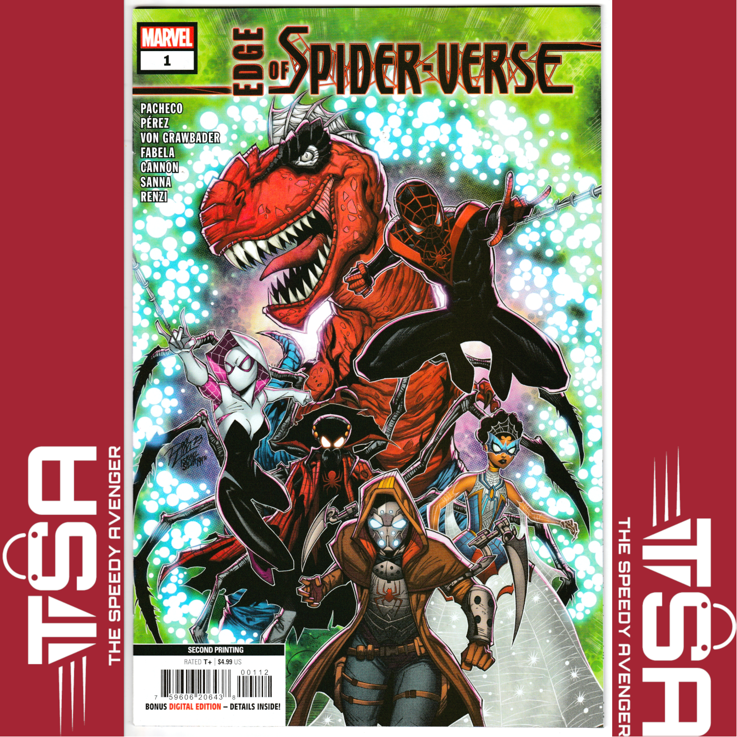 EDGE OF SPIDER-VERSE #1 (Vol 3) Ron Lim 2nd Printing Variant 1ST SPIDER-KILLER!