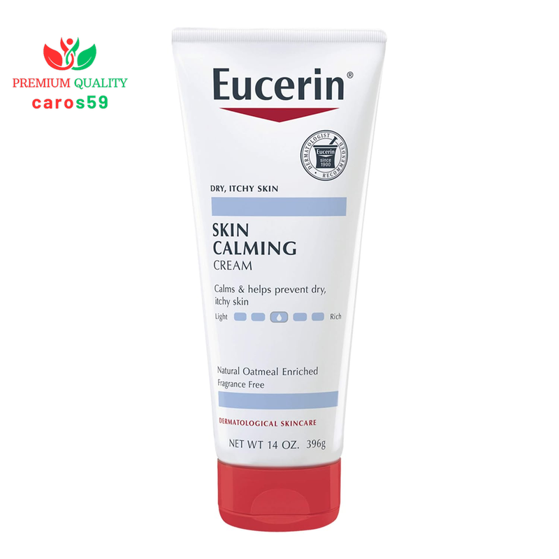 Skin Calming Cream - Full Body Lotion for Dry, Itchy Skin, Natural Oatmeal Enric